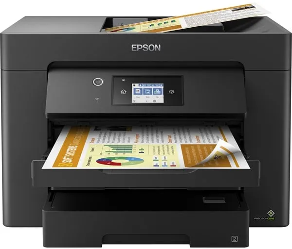 Epson WorkForce WF-7830DTWF A3 Allt-i-ett Bläckskrivare Multifunktion med Fax - Färg - Bläck