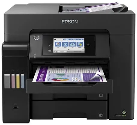 Epson EcoTank ET-5850 Allt-i-ett Bläckskrivare Multifunktion med Fax - Färg - Bläck