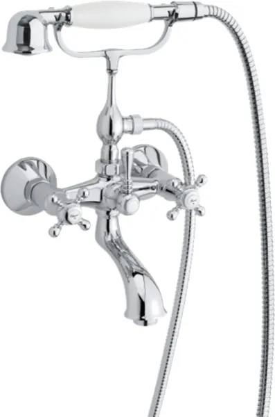Damixa Tradition badkar/duschblandare med handdusch, krom
