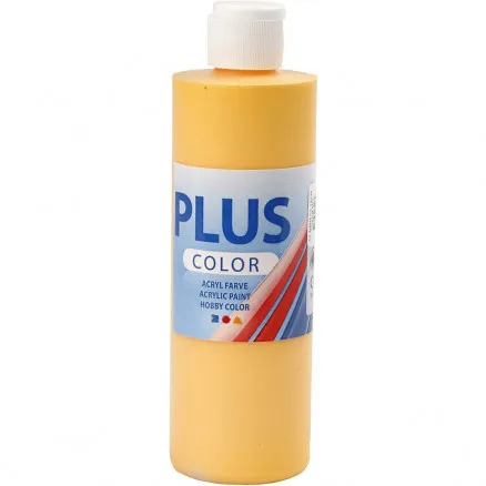 Plus Color Hobbymålning, Yellow Sun, 250 ml/1 fl.