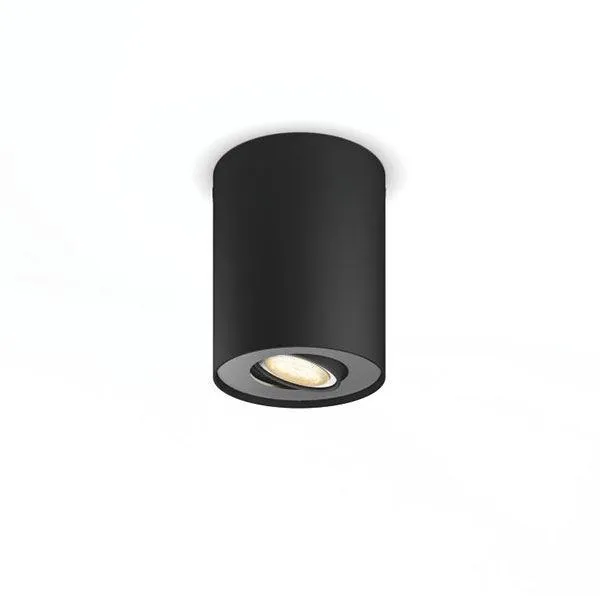Philips Hue Pillar Enkel Spotlight Svart inkl. Dimmer