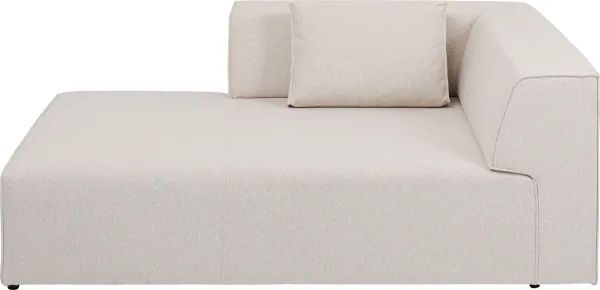 KARE DESIGN Infinity Ottoman Elements Cream Vänster modul - krämfärgad polyester och polypropen