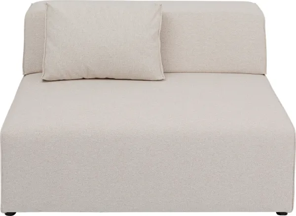 KARE DESIGN Infinity 2-sits modul Element Cream, 120 cm - krämfärgad polyester och polypropen