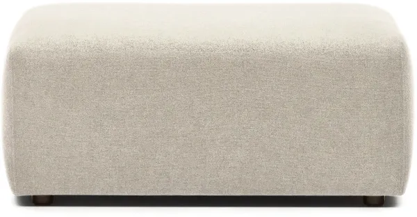 LAFORMA Neom modulär ändpuff - beige tyg (75x89)