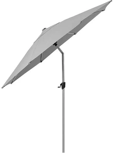 Cane-Line Sunshade parasoll med lutning - Ø 300 cm - Ljusgrå