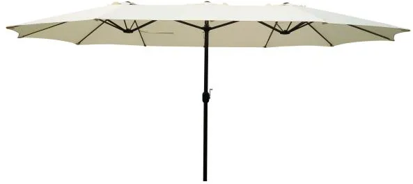 Tvillingparasol beige 220x400cm