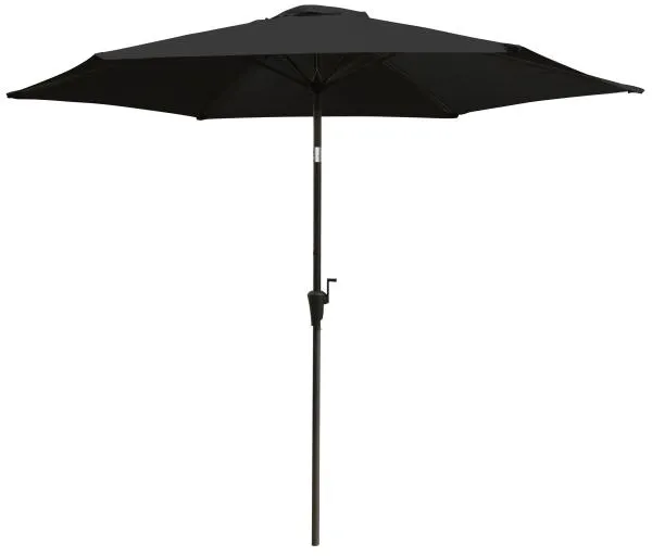 Parasol med tiltfunktion svart 3m