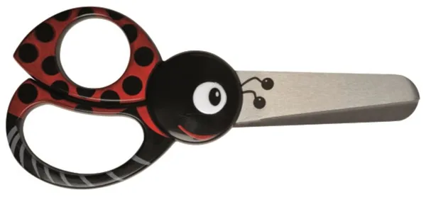 Fiskars barn sax med nyckelpigemönster