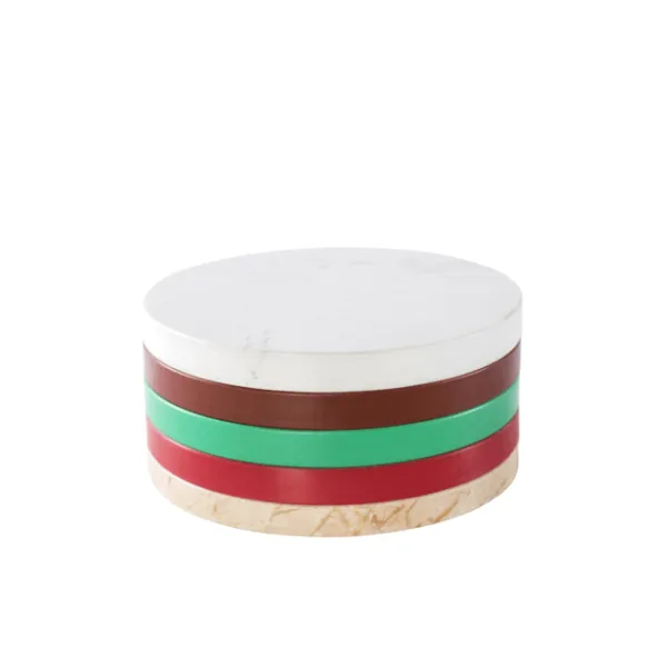 Valerie Objects Five Circles Skärbräda/Grytlapp Set E Flerfärgad