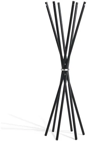 Møbel Copenhagen Coat Klädställ Svartlackad Ask/Polerad Aluminium